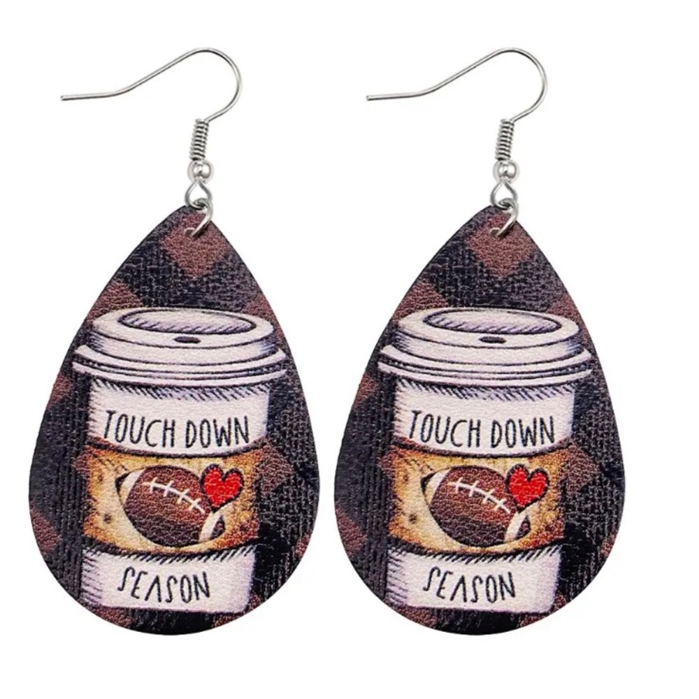 FOOTBALL Touchdown Season Earrings!!